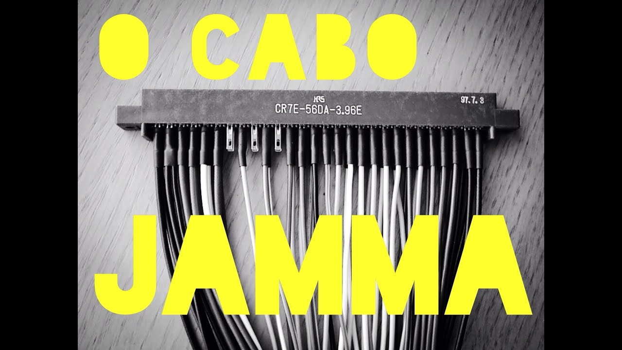 Montando um fliperama (arcade) japonês - #3 - O sistema e o cabo JAMMA de um fliperama (arcade)
