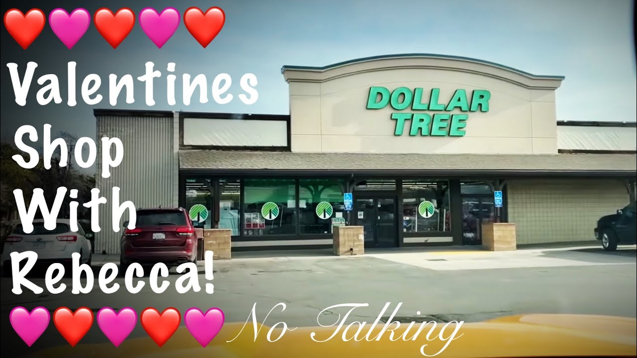 ASMR Dollar Tree Shopping!~Valentines! (No talking Version) Shop With Rebecca!