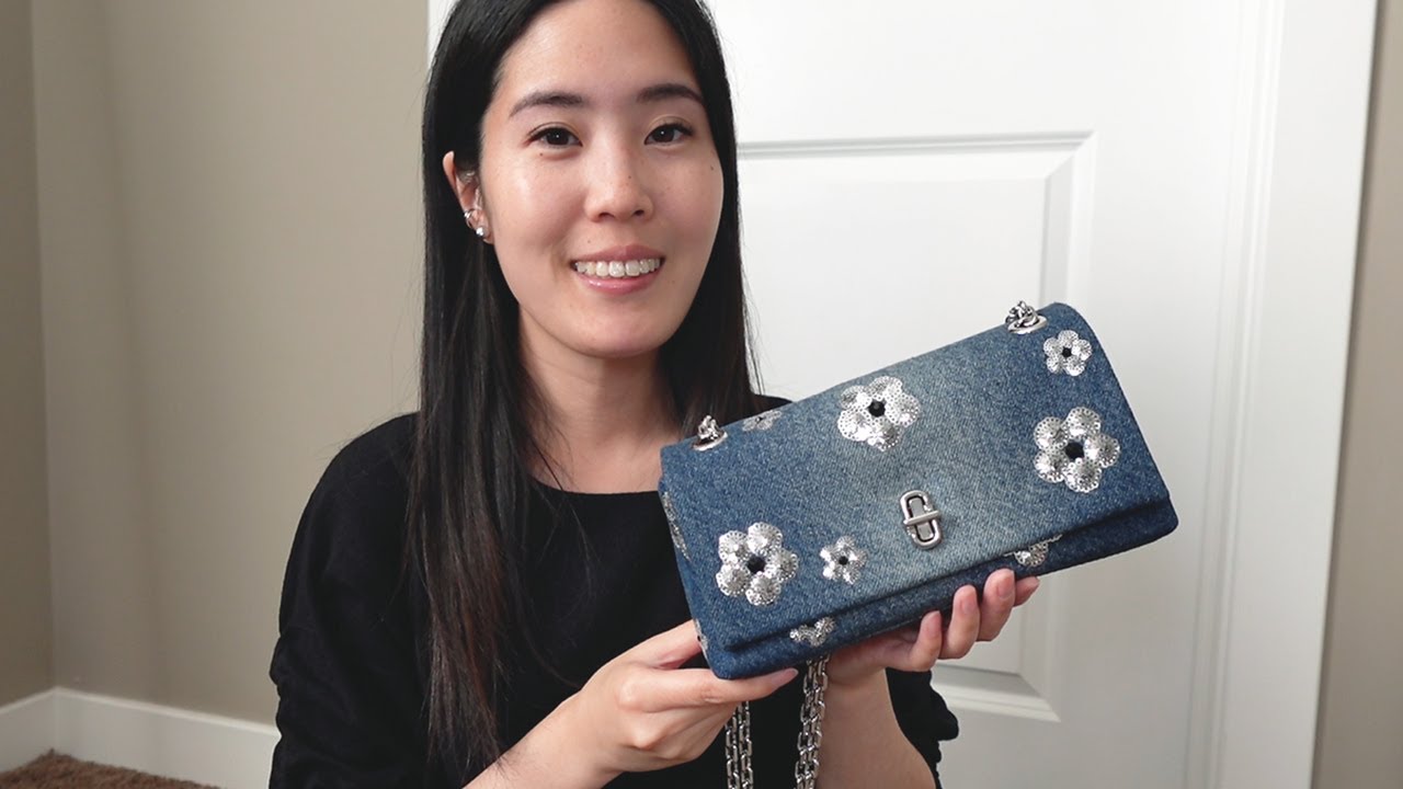 Мини-сумка MARC JACOBS с двумя цепочками | Милейшая джинсовая сумка за 156 долларов! Обзор, мод-ш...