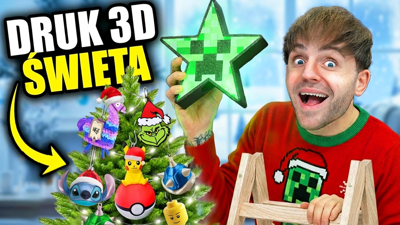 Ubrałem Choinkę ale... GADŻETAMI Z DRUKU 3D!