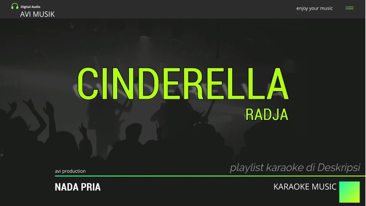CINDERELLA - RADJA | Karaoke Nada PRIA | Avimusik