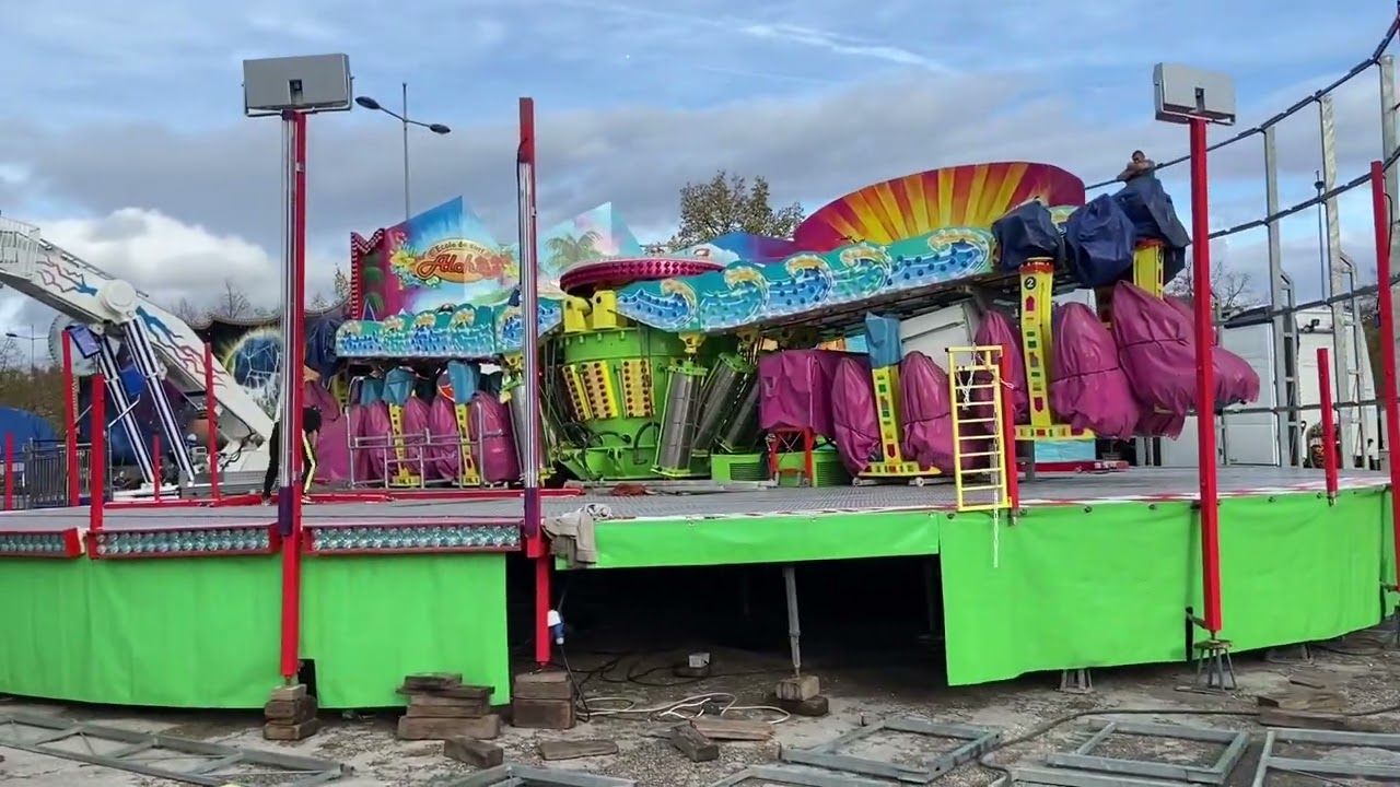 TOUR DE FÊTE FORAINE À DIJON AVANT SON OUVERTURE 2025 🎡🇫🇷