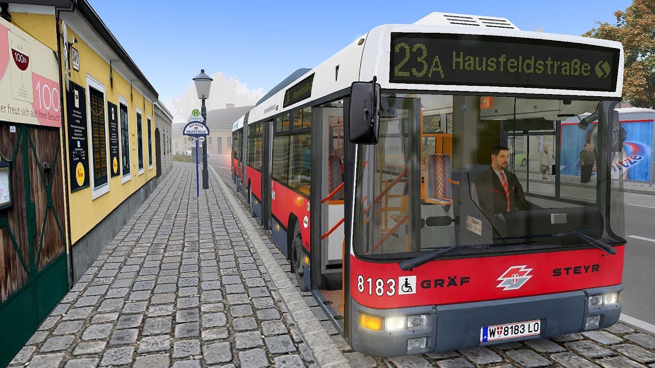 Omsi 2 Addon Vienna Line 23A 2006 - Route 23A Kagran - Hausfeldstrasse (PC)