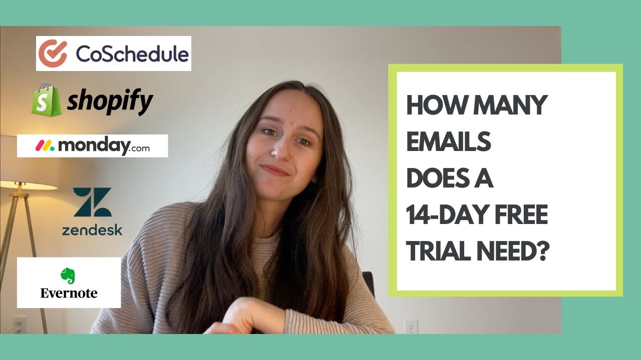 How many onboarding emails does a 14-day trial need?