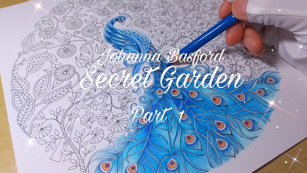 大人の塗り絵🎨 Johanna·Basford 『ひみつの花園』新しくお迎えしたﾎﾙﾍﾞｲﾝｱｰﾁｽﾄで憧れの線画を塗る🎨Part1 Wip!