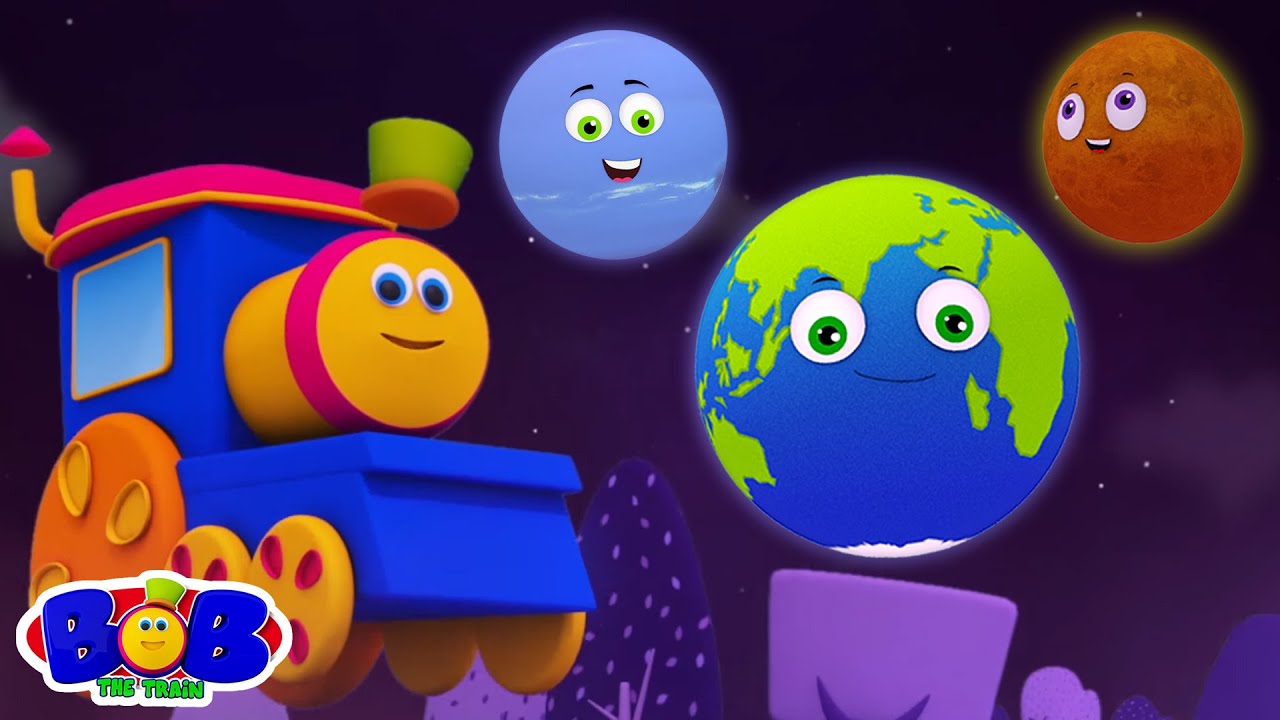 Les Planètes Chanson et Plus Apprentissage Vidéos  pour Enfants par Bob le Train