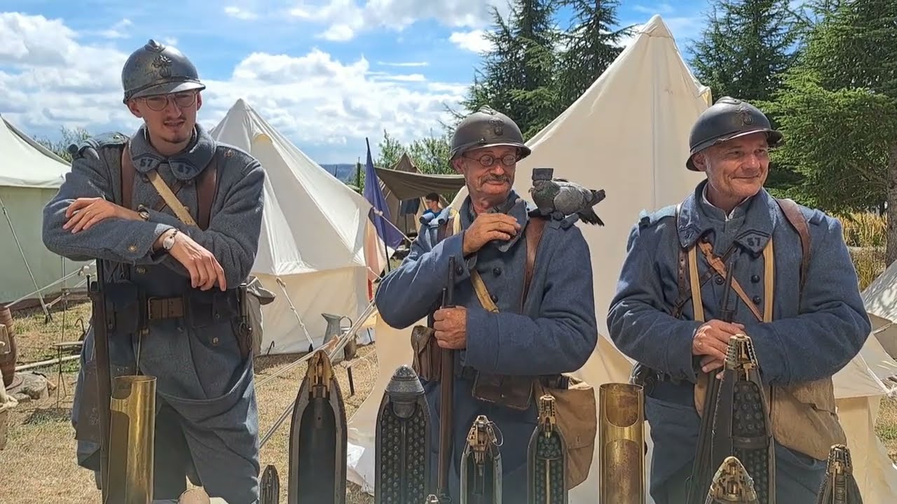 WWI Reenactors and the Museum of the Great War in Meaux, France
