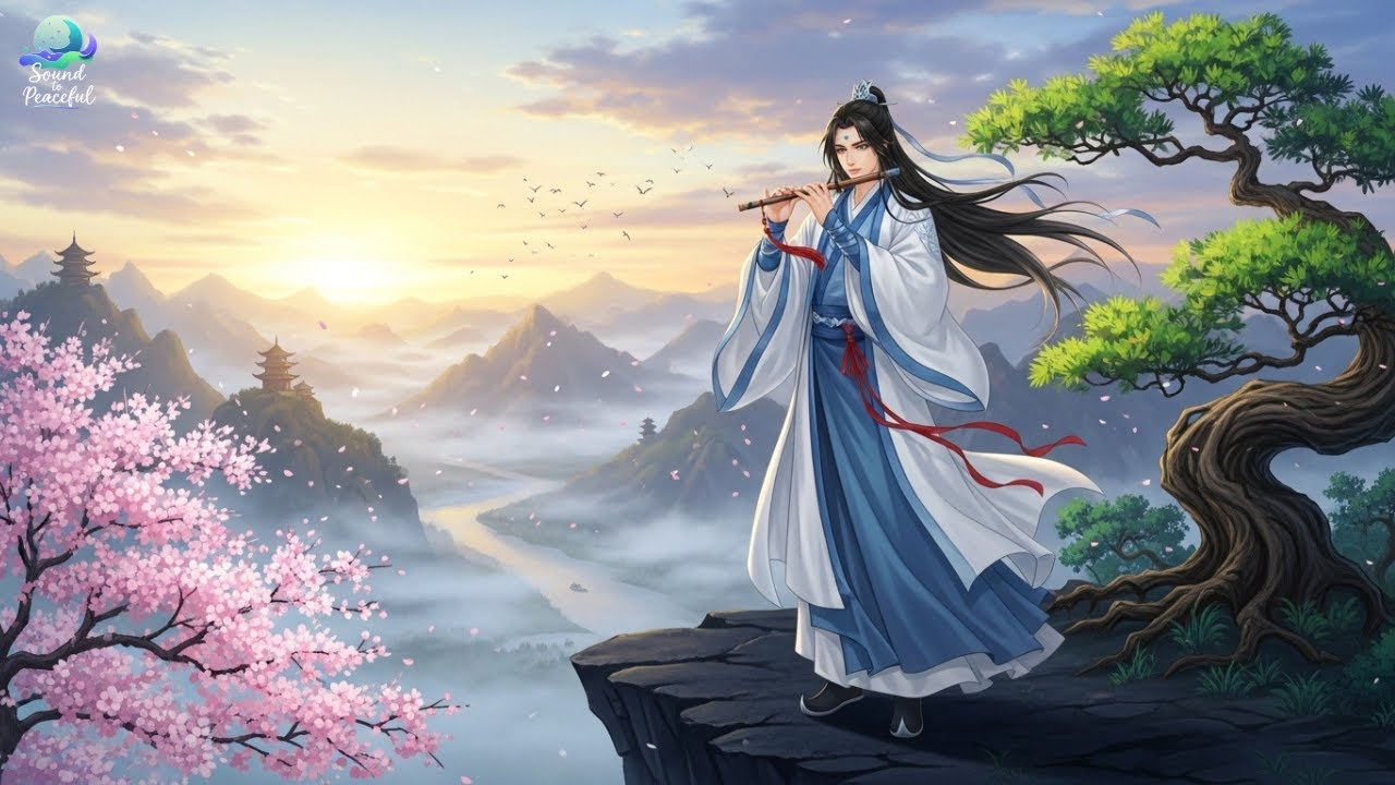 Gentle Bamboo Flute & Guzheng 🎵Chinese Zen Music  Best for Deep Sleep, Meditation & Stress Relief