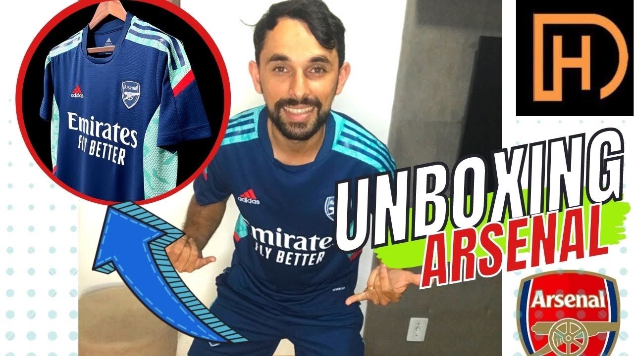 UNBOXING CAMISA DE TIME ARSENAL TREINO 21/22 brfans.com