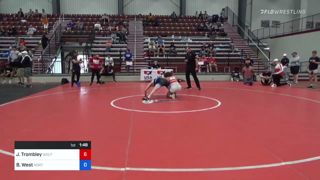 57 Kg 7th Place - Jarrett Trombley, Wolfpack WC Vs Blake West, Northern Illinois RTC 952a