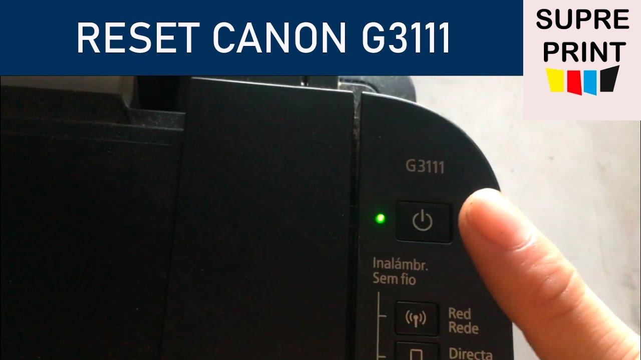 RESET DA CANON G3111