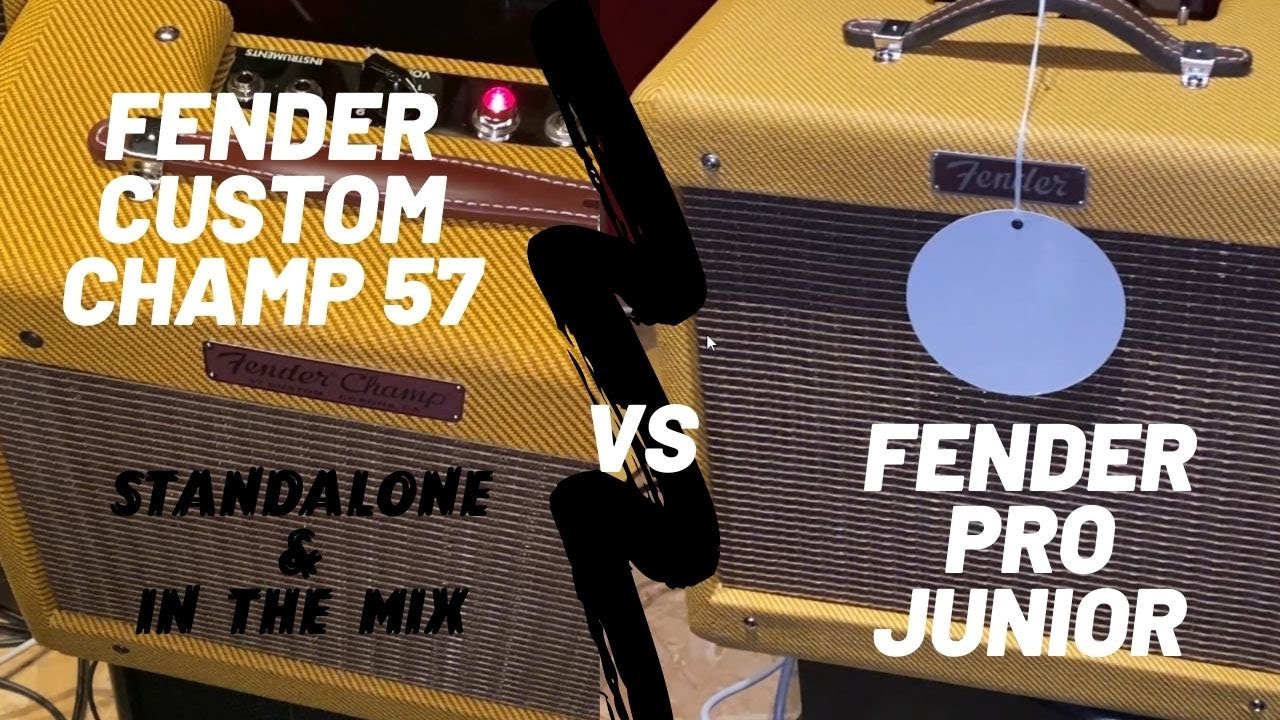 Fender Pro Junior vs Custom Champ 57: tweed amp shootout - alone and cutting through the mix