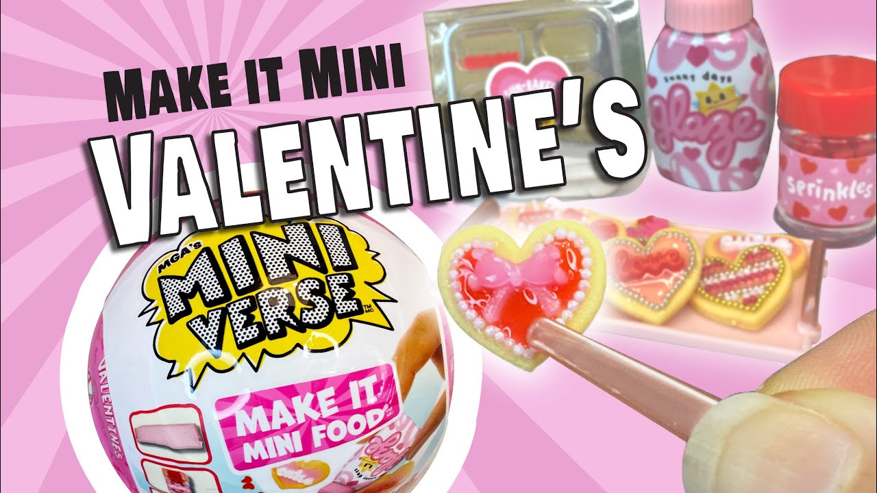 ❤️ NEW! MiniVerse Valentine's Day + Customize Make it Mini Cookies w/ Tiny Appliques & Micro Beads!