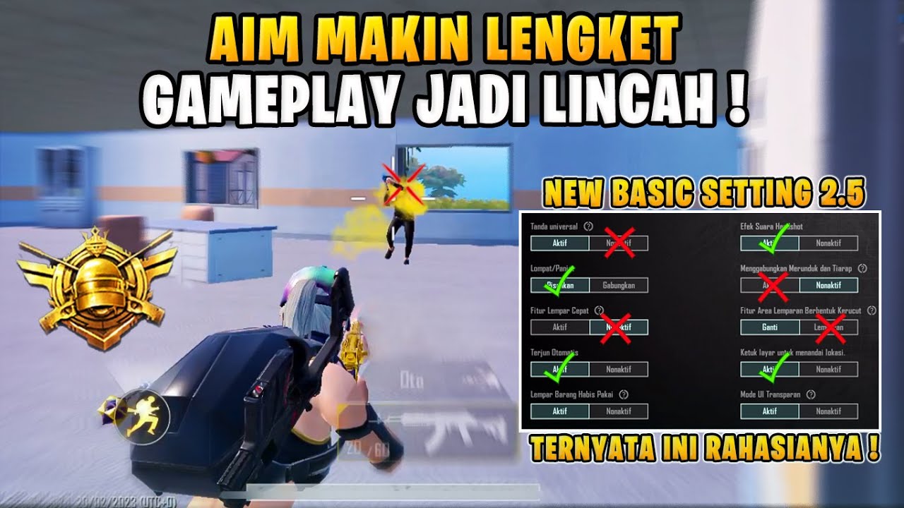 SETTINGAN DASAR PUBG MOBILE TERBARU | BASIC SETTING PUBG MOBILE