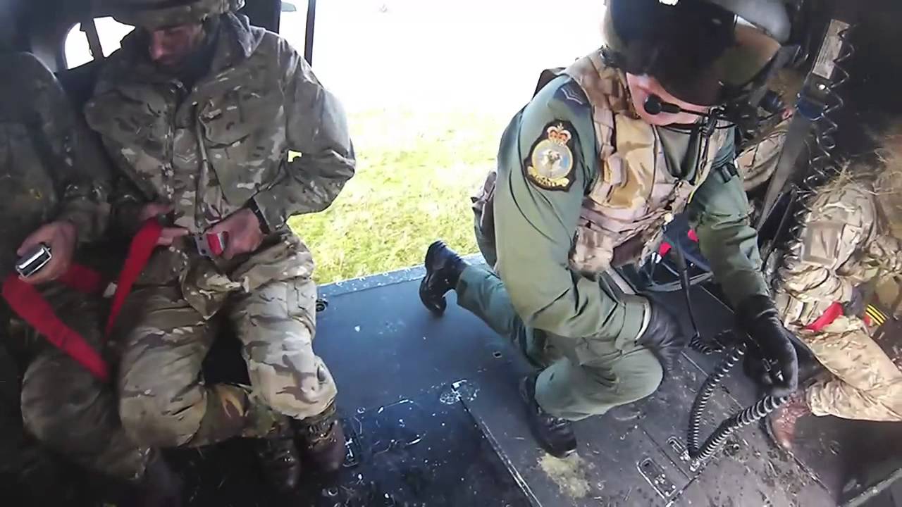British Army Puma helicopter drills UNCUT full length