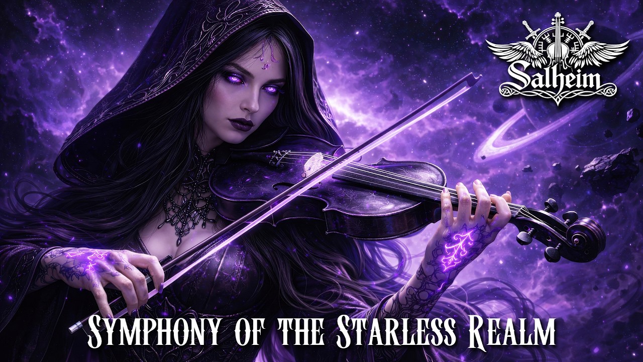 SYMPHONY OF THE STARLESS REALM | 1 Hour Gothic Violin Metal | Fantasy Music for Focus & Gaming