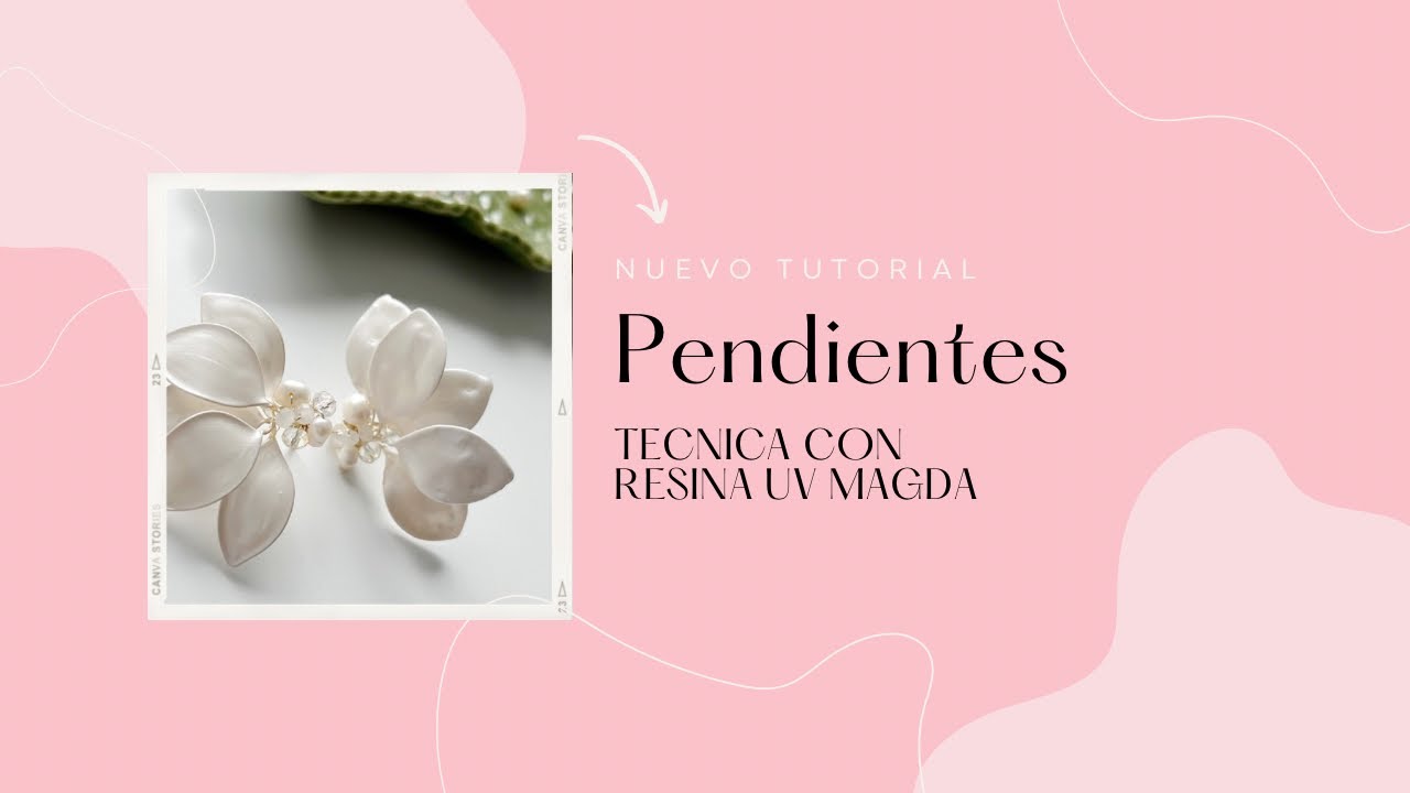 TUTORIAL PENDIENTES EN RESINA UV MAGDA #alambrismo #pendientes #resinart #viralvideo