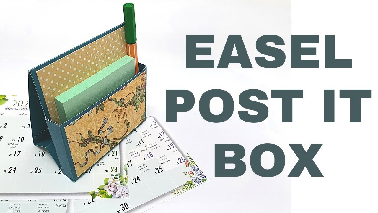 DIY Easel Post It Box
