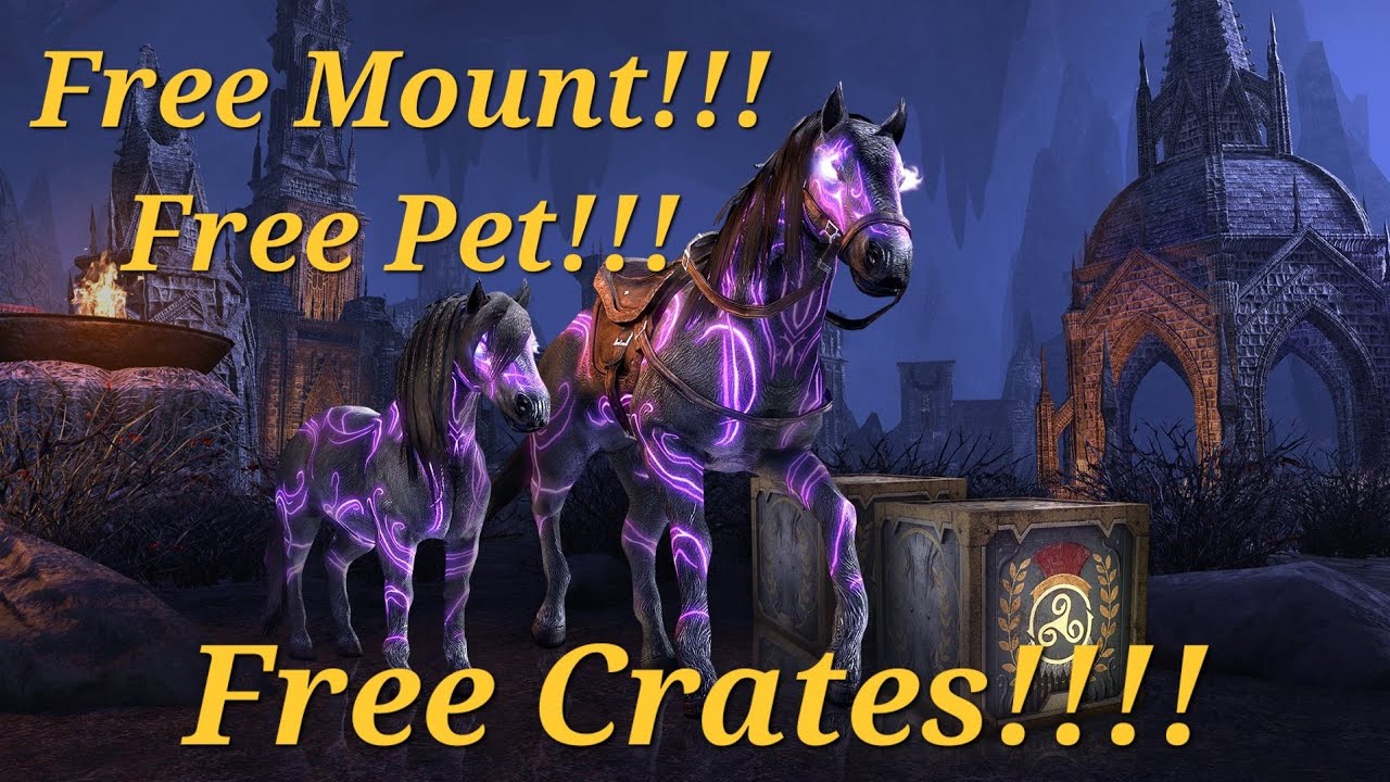ESO - Do This To Unlock A FREE Mount, Pet & Crates!
