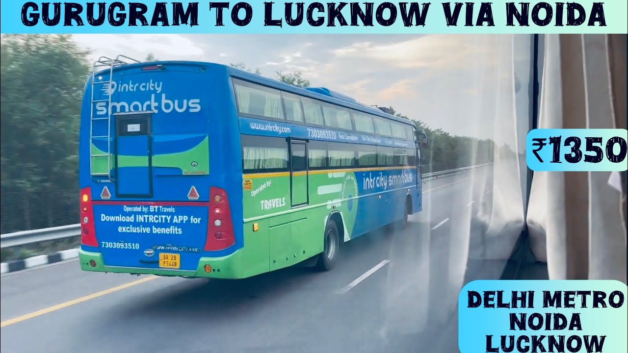 Gurugram to Lucknow via Noida | Delhi Metro | #lucknow #delhi #noida #gurgaon