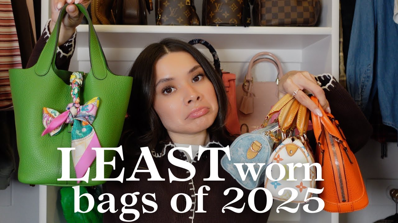 my least worn bags of 2025 | hermes, louis vuitton, prada, gucci