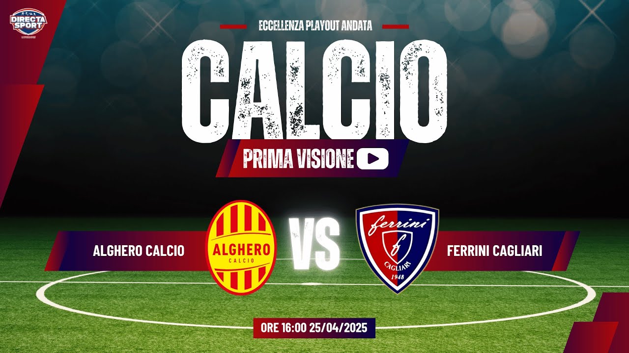 Calcio Eccellenza Playout Andata - Alghero-Ferrini Cagliari (1-1)