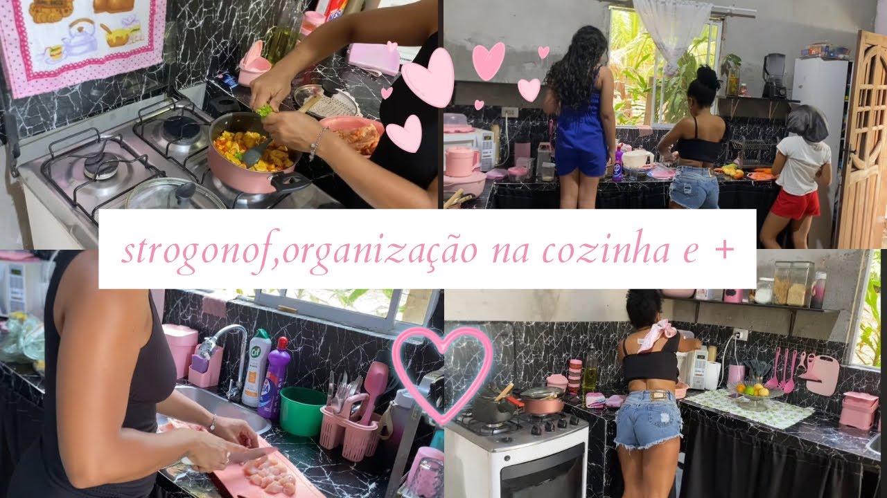 🥹🌸UMA SUPER ORGANIZAÇÃO NA COZINHA POR 3,STROGONOFF PARA O ALMOÇO E SOPA PARA JANTA !