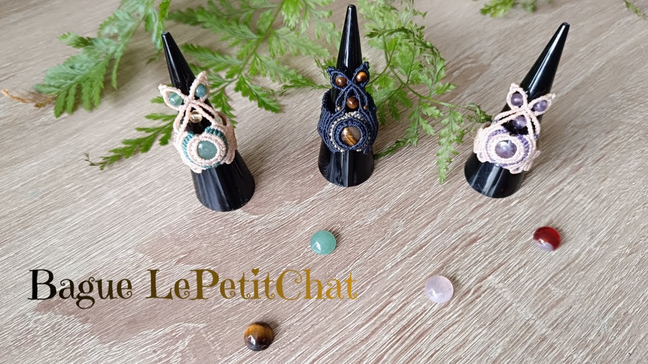 DIY : Bague “Le Petit Chat” en Micro Macramé – Tutoriel 