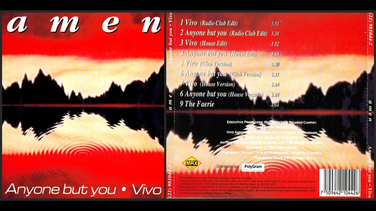 Amen (6) – Vivo (Club Version) (Track taken from the singles Anyone But You-Vivo – 1997)