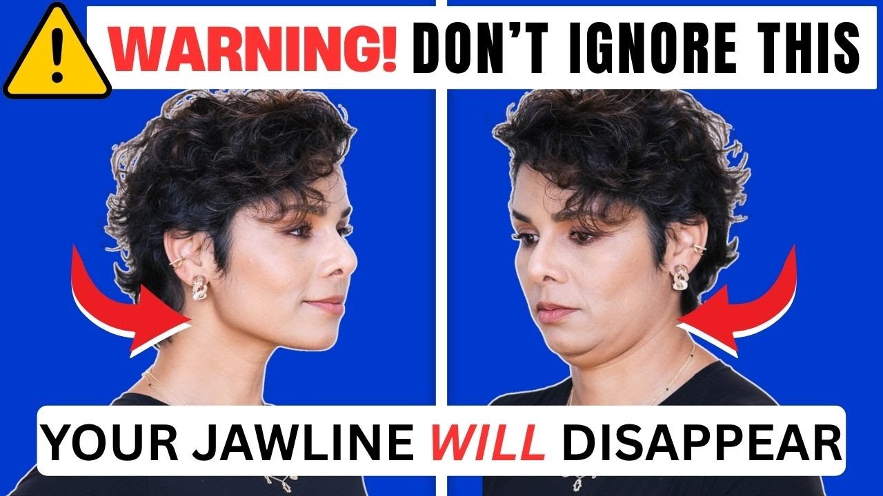 Your Jawline Is Disappearing Because of THIS (Not Aging) | Anti-Aging Face Yoga + Posture Fix