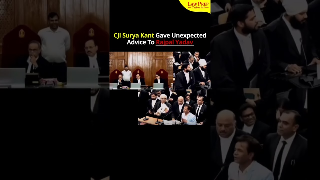 CJI Surya Kant's Unexpected Advice to Rajpal Yadav 😂 | Courtroom Moment