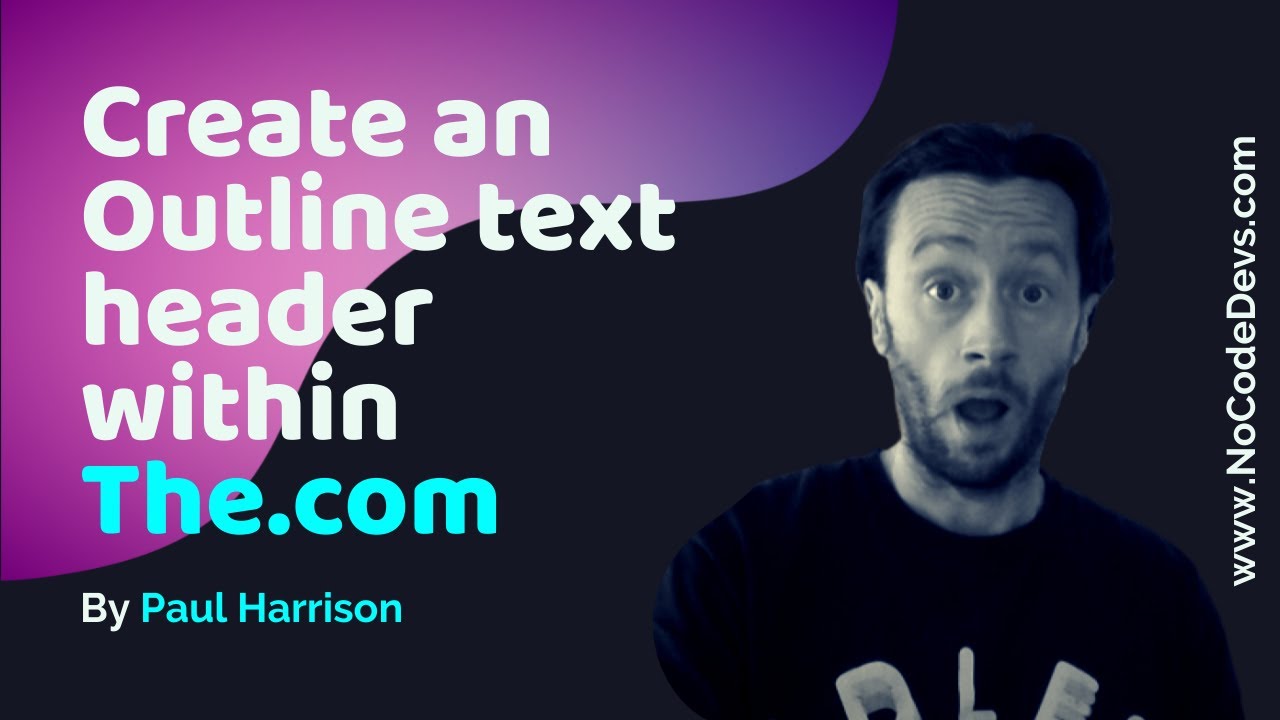 Create an outline effect for your headings in The.com