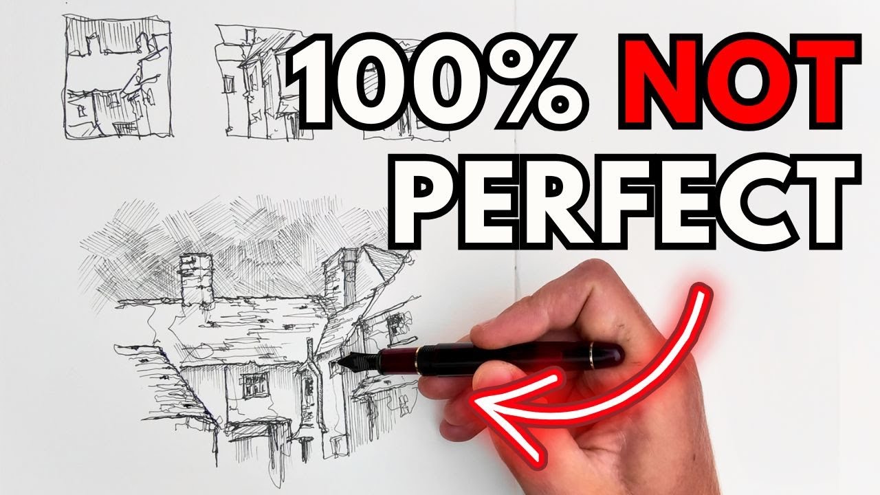 Ink Sketching for Beginners - How to Get Started (and stop drawing perfect lines)