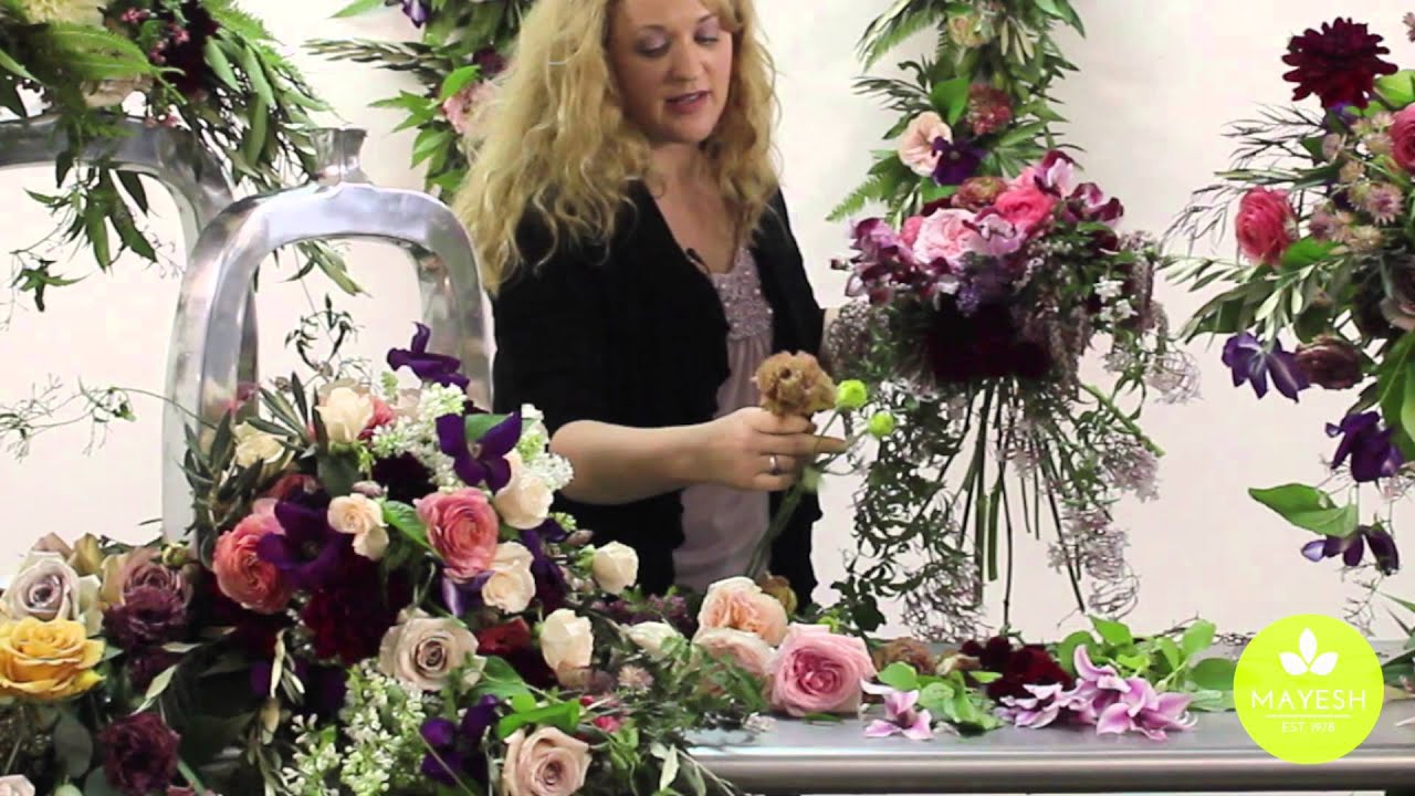 Inspired Floral Design with Beth O'Reilly: Marsala Spring Wedding