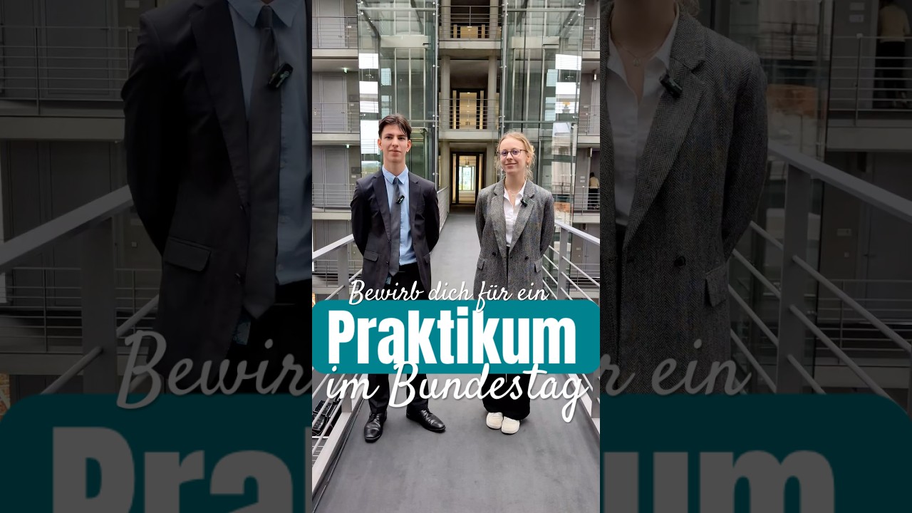 Bewirb dich jetzt f&uuml;r ein #Praktikum im #Bundestag 🏛️