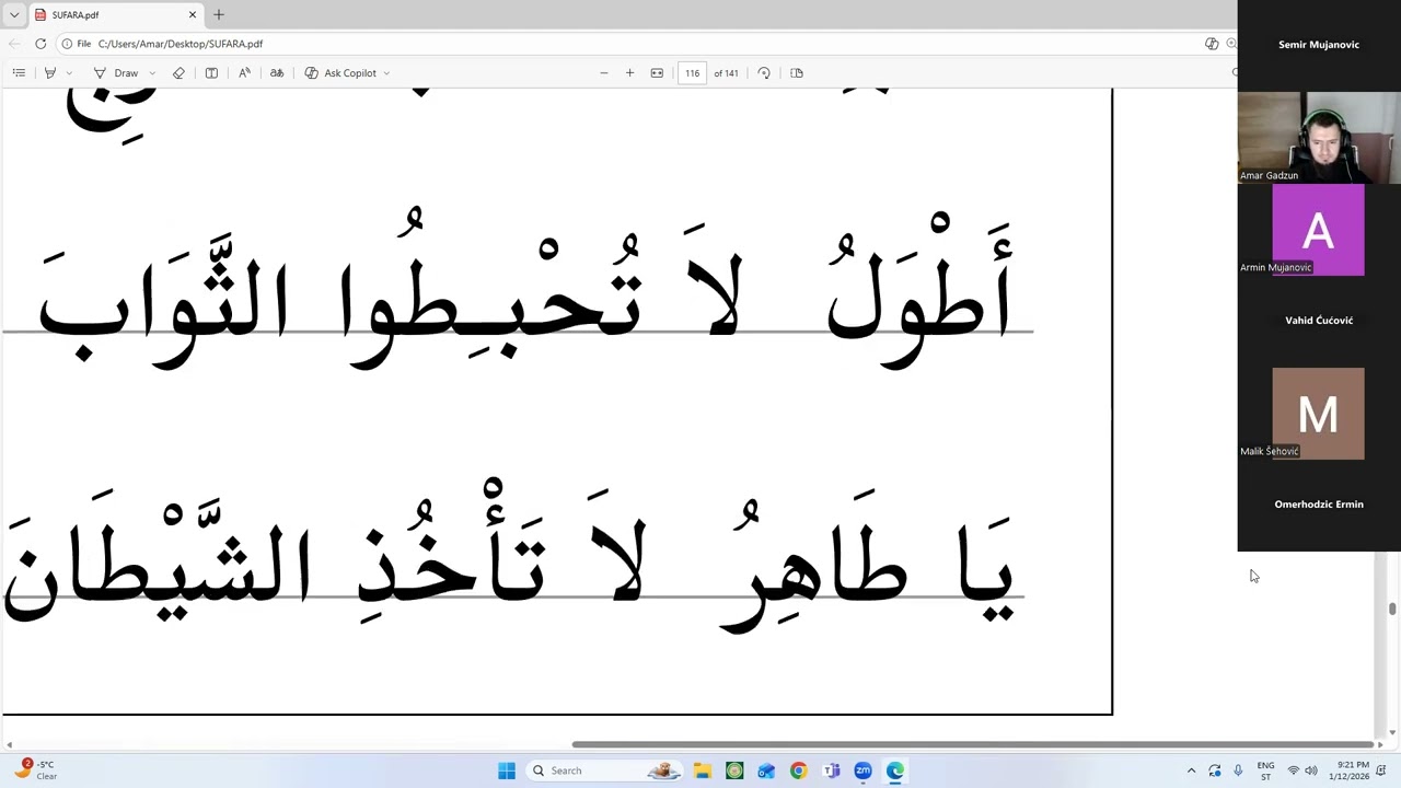 Sufara cas 15. Ta i Za Hafiz Amar Gadzun 