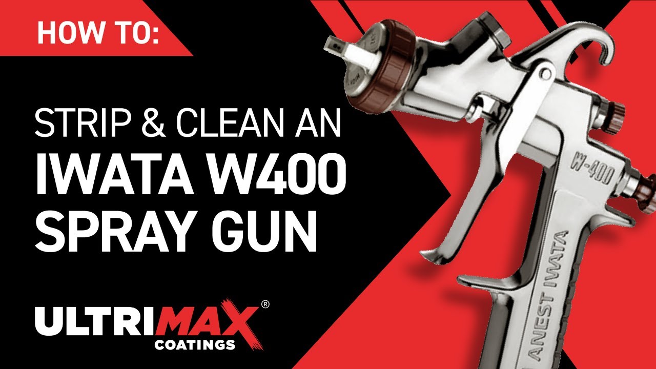 Stripping And Rebuilidng An Anest Iwata W400 SPRAY GUN For Cleaning