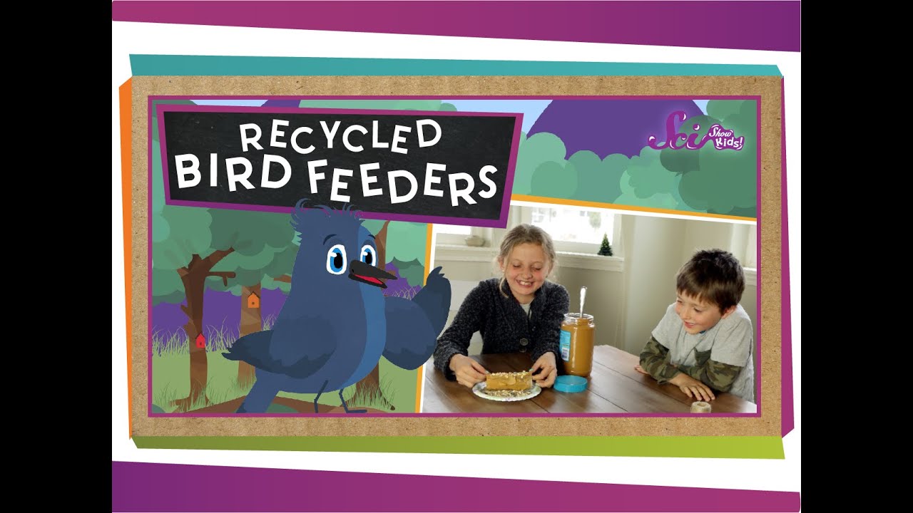 Make Your Own Recycled Bird Feeders - #sciencegoals