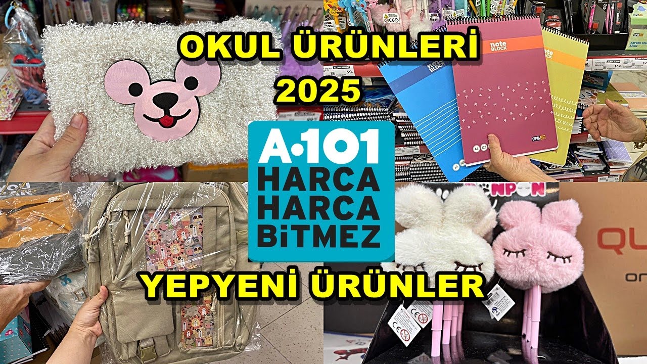 OKULA DÖNÜŞ A101 ERKEN ÇEKİM🎀A101 EFSANE OKUL EŞYALARI GELDİ💯2025 2026 A101 OKUL ALIŞVERİŞİ