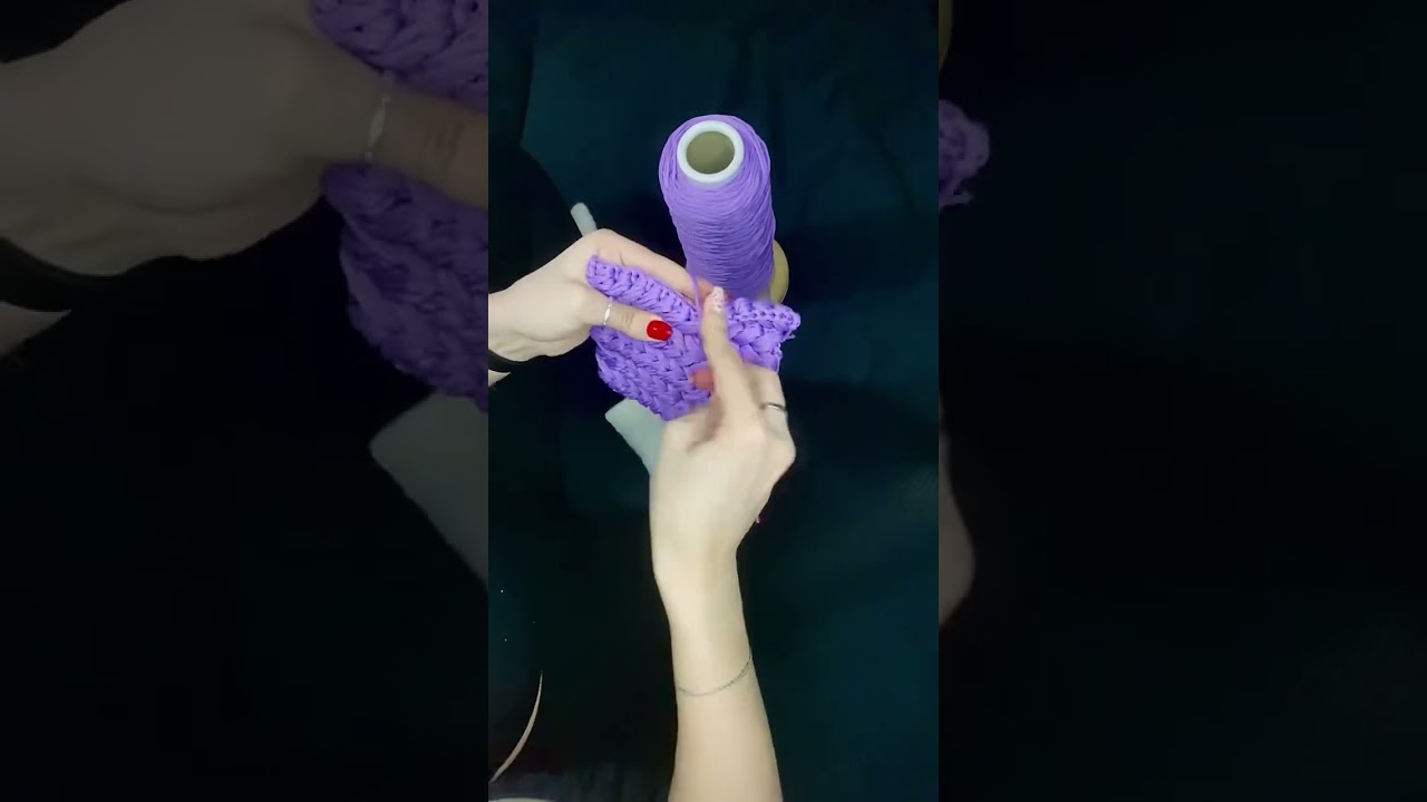 Процесс создания сумочки на заказ💜 #вязаниеназаказ #crochet #handmade #сумкакрючком #crochetbag