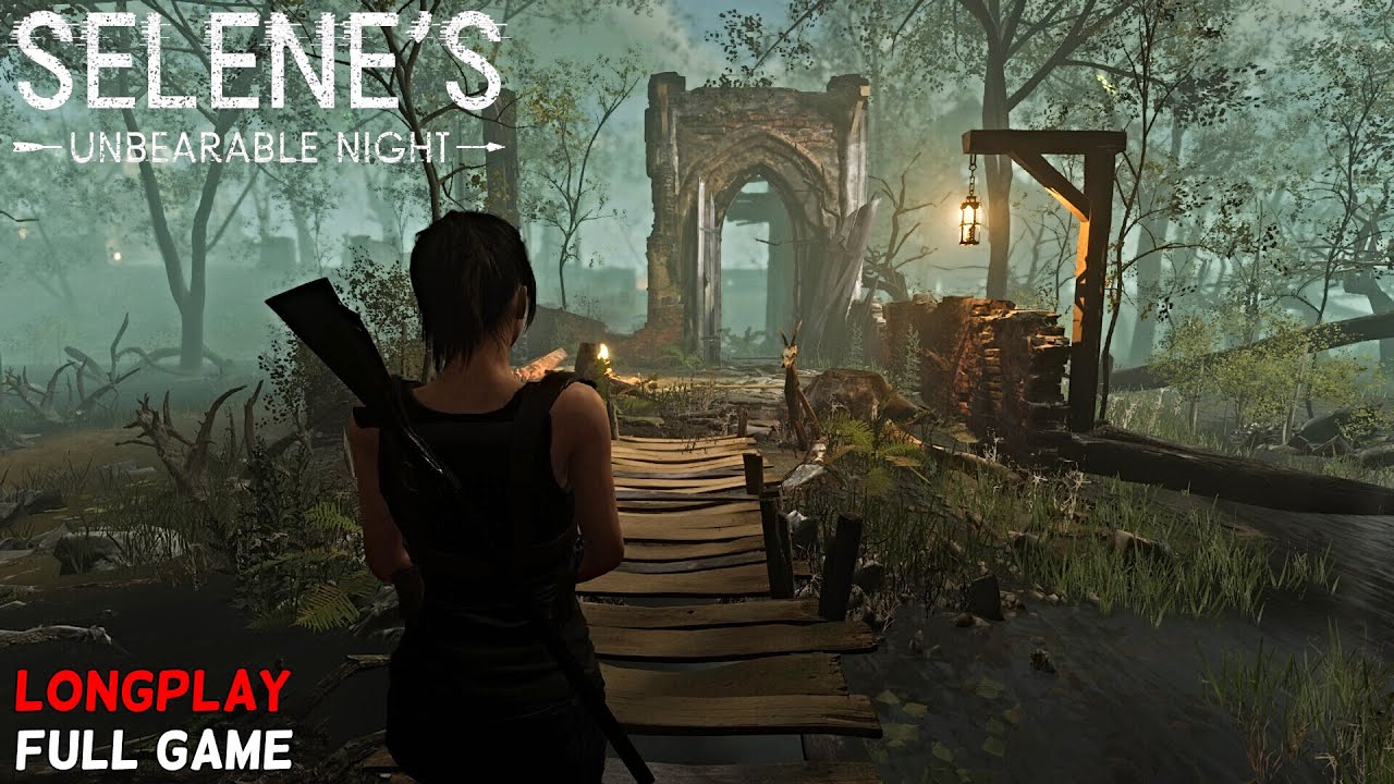 Selene's Unbearable Night - Full Game Longplay Walkthrough 4K | Survival Horror Game