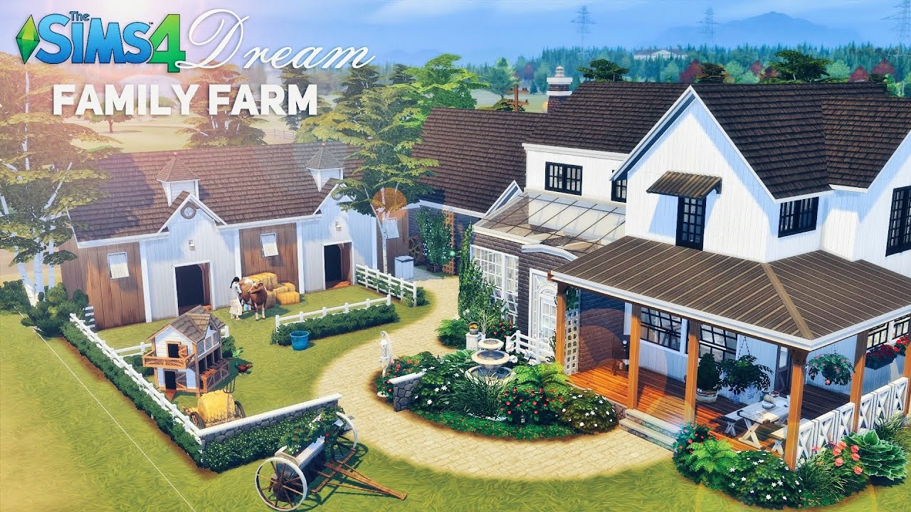 Семейная Ферма 🐮 Фермерский дом мечты | No CC | the Sims 4 | Симс 4 Строительство