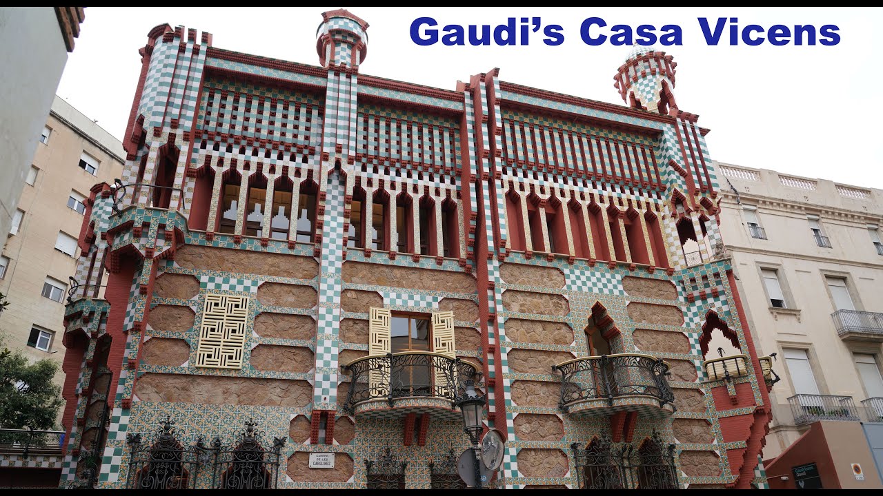 Casa Vicens: Gaudi's First House with English Guide in 4k