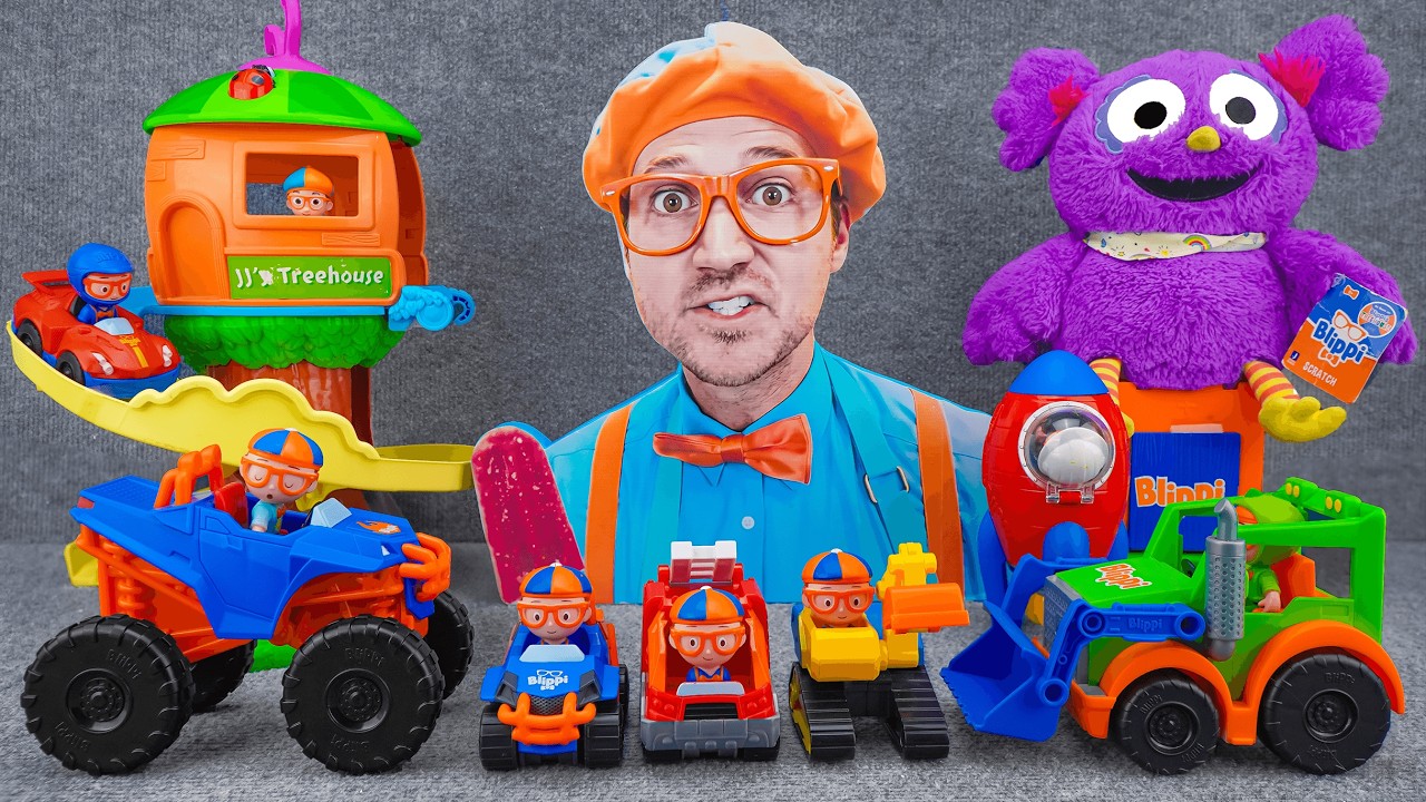 62 Minutes Satisfying with Unboxing Cute Blippi First Party Toys Collection ASMR | Review Toys