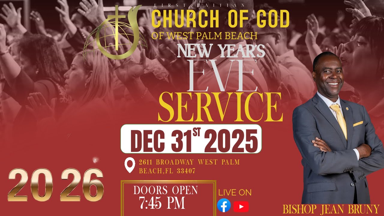 Crossover New Years Eve Service | WPBCOG LIVE| Bishop Jean Bruny