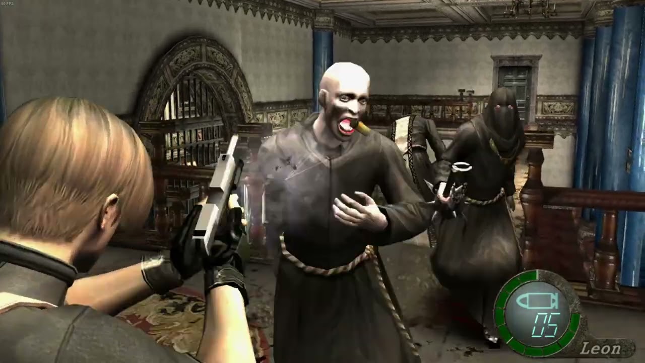 Resident Evil 4: RPG Room Fight, No Damage, No Item Case, All Enemies Defeated