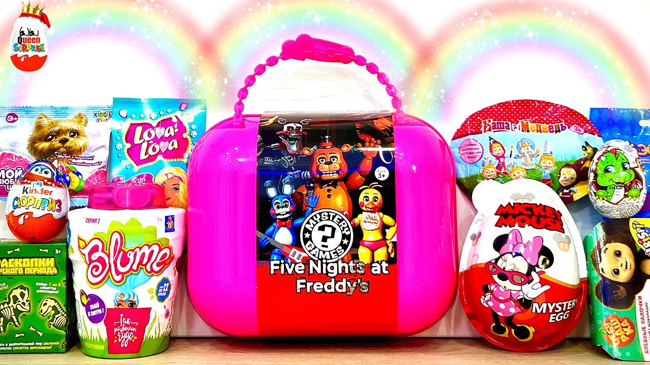 Surprise MIX! Surprises, Five NightsatFreddy's, Blume, Masha and the Bear, unboxing Collectible Toys