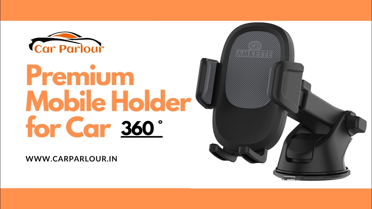 Premium Car Phone Holder | Strong & Durable | Telescopic Adjustable Arm | 360 Degree Rotation