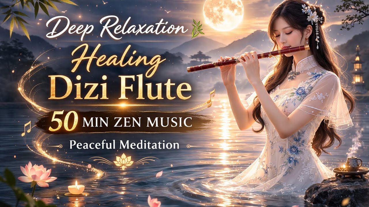 Stress Relief with Dizi Flute – Chinese Bamboo Flute for Deep Focus #moondynastymusic 