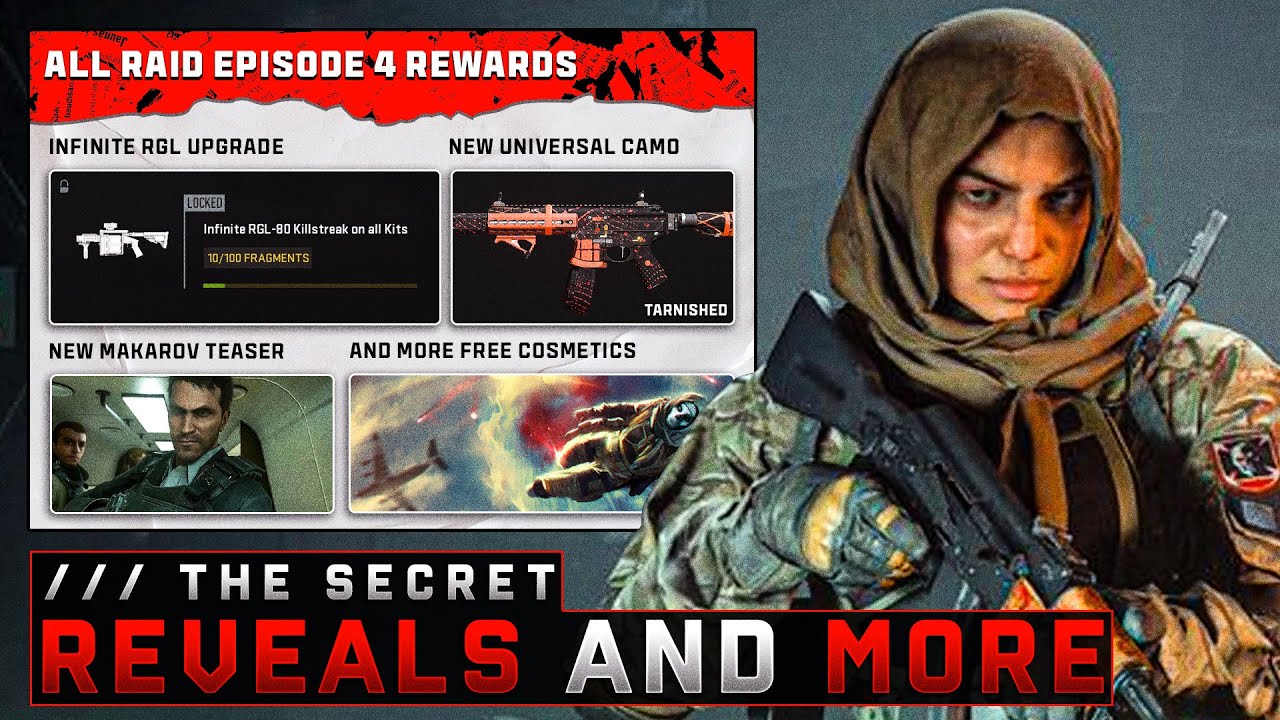 The 9+ NEW & SECRET REWARDS in Raid Episode 4 (All FREE Veteran, Normal & Hidden Unlocks - Season 4)